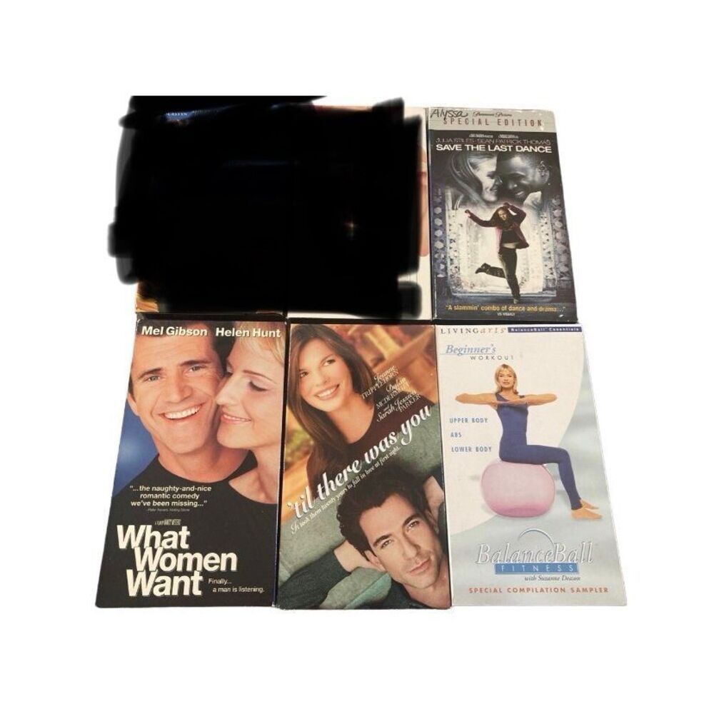 Lot of 4 Romcom Calendar Girls Yoga What Women Want VHS Tape Vintage Movie Famil
